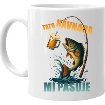 Žertovný předmět Tato návnada mi pasuje v2 - hrnek s potiskem- Tričkový.cz