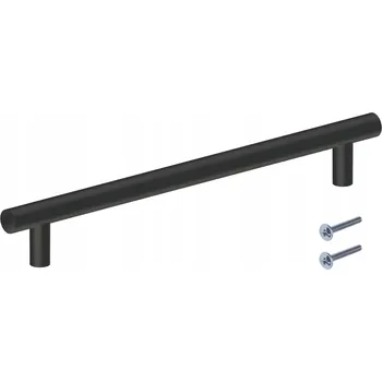 Nábytkové kování NÁBYTKOVÁ ÚCHYTKA RELING ČERNÝ MATNÝ 96 mm