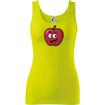 Parové triko - Jablko a nůž - Dámské tílko - S ( Limetková )