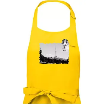 Kuchyňská zástěra Retro Praděd - Dámská zástěra na vaření - Univerzální velikost ( Žlutá )