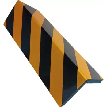 Dětská zábrana Černo-žlutá pěnová ochrana rohů zdí a stěn (roh) - délka 50 cm, šířka 12,5 cm, tloušťka 2 cm