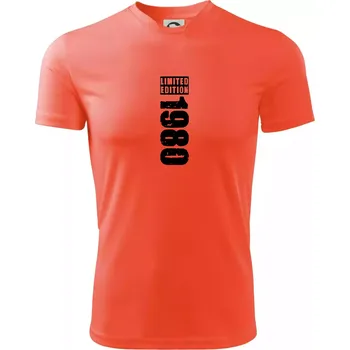 Pánské tričko Limited edition 1980 pruh - Pánské triko Fantasy sportovní (dresovina) - S ( Neonově oranžová )