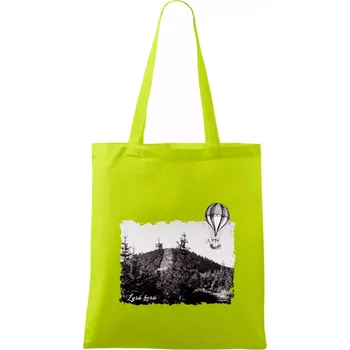 Retro Lysá hora - Taška bavlněná - 42 x 38 cm ( Limetková )