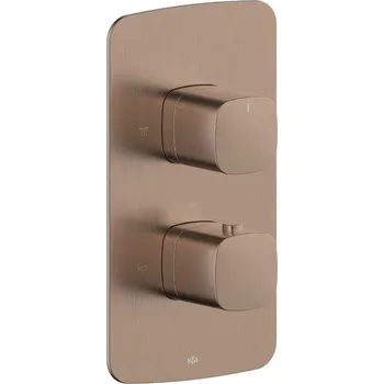 Vodovodní baterie KFA Armatura Malaga Rose Gold sprchová baterie pod omítku s termostatem || 5759-001-34