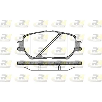 Brzdová destička Sada brzdových destiček, kotoučová brzda ROADHOUSE 2884.00
