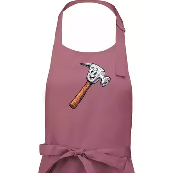 Kuchyňská zástěra Parové triko - Kladivo a hřebík - Pánská zástěra na vaření - Univerzální velikost ( Starorůžová )