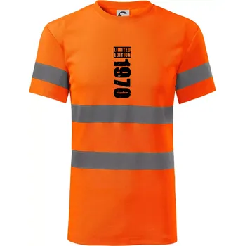 Limited edition 1970 pruh - Triko reflexní - HV PROTECT - 2XL ( Neonově oranžová )