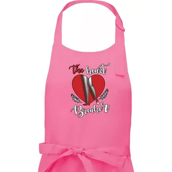 Kuchyňská zástěra The Heart breaker - srdce - Dámská zástěra na vaření - Univerzální velikost ( Růžová )