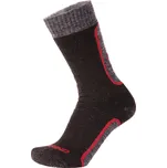 Duras Natron anthracite-red merino zimní ponožky Velikost 38-40