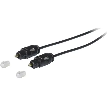 Redukce Toslink digitální audio kabel Kash 30L501 [1x Toslink zástrčka (ODT) - 1x Toslink zástrčka (ODT)], 1.00 m, černá