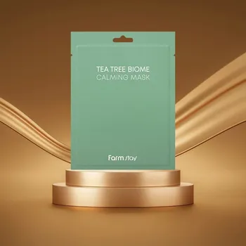 Pleťová maska Farm Stay - Tea Tree Biome Calming Mask - Zklidňující plátýnková maska s Tea Tree - 23 ml