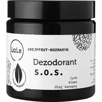 La-Le - Přírodní deodorant S.O.S. „Grapefruit & rozmarýn“ se zinkem, aloe vera a konopným olejem - 150 ml