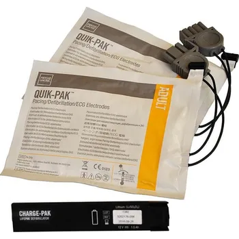 Defibrilátor Stryker nalepovací elektrody pro AED defibrilátor Lifepak CR Plus - dospělí Balení: 2 páry elektrod QUIK PAK, dobíječka interní baterie