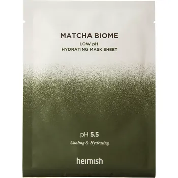 Pleťová maska Heimish - Matcha Biome Low pH Hydrating Mask Sheet - Zklidňující plátýnková maska s probiotiky - 30 ml