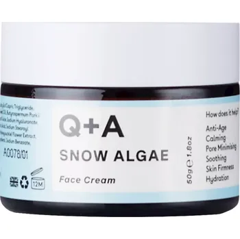 Pleťový krém Q+A - Snow Algae - Intensive Face Cream - Výživný krém na bázi extraktu ze sněžné řasy - 50 g