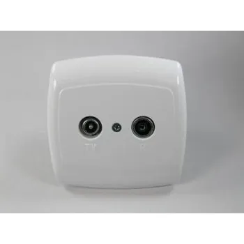 Elektrická zásuvka Účast.zás.RTV GAP-1B6 bílá ELD Lexel-Electric a.s. 07-28-029-12016