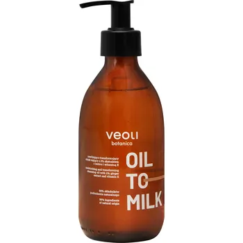 Pleťový krém Veoli Botanica - Oil To Milk - Hydratační mycí olej na tělo - 290 ml