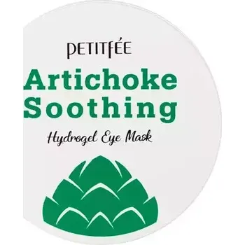 Pleťová maska Petitfee - Artichoke Soothing Hydrogel Eye Mask - Hydrogelové náplasti pod oči s extraktem z artyčoku - 60 ks