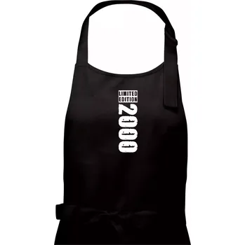 Kuchyňská zástěra Limited edition 2000 pruh - Pánská zástěra na vaření - Univerzální velikost ( Černá )