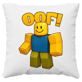Žertovný předmět Oof - polštář s potiskem pro fanoušky hry Roblox- Tričkový.cz