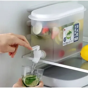 Dávkovač nápoje Nádoba na studené nápoje s kohoutkem 3 l transparentní