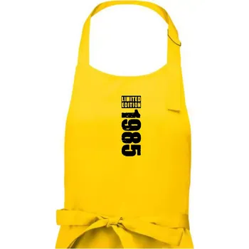 Kuchyňská zástěra Limited edition 1985 pruh - Pánská zástěra na vaření - Univerzální velikost ( Žlutá )