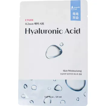 Pleťová maska Etude House - 0.2mm Therapy Air Mask - Hyaluronic Acid - Hydratační maska ​​s kyselinou hyaluronovou - 20 ml