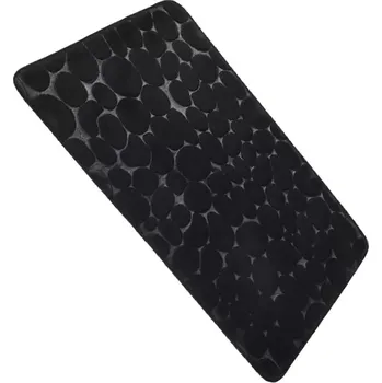 Protiskluzová podložka Rychleschnoucí protiskluzová koupelnová podložka s vysokou absorpcí 50 x 80 cm - Černá