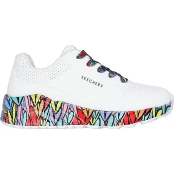 Chlapecké tenisky Dětská vycházková obuv Skechers UNO LITE 33 Bílá, Mix