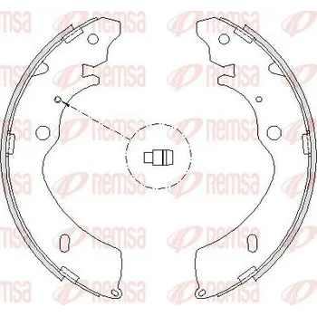 Brzdová čelist Brzdové pakny REMSA 4224.00