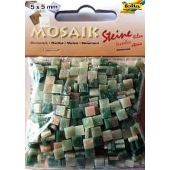 Set školních potřeb Mozaika kamyczki marmurkowe 5x5mm zielona
