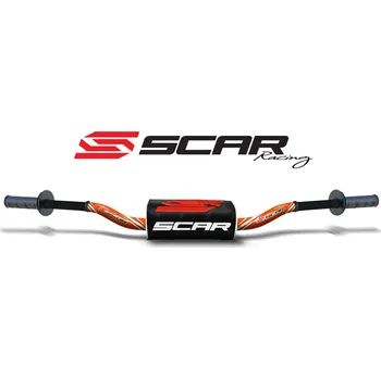 Nářadí na motocykly Vysoká řídítka SCAR O² - oranžová S9132OR-BK