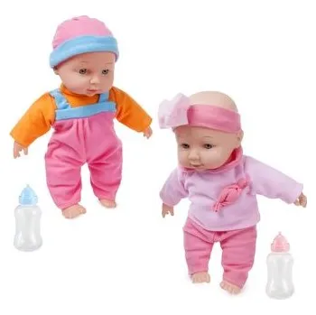 Lalka bobas z dźwiękiem i butelką