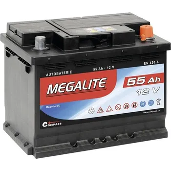 Auto-moto baterie Autobaterie Megalite 27562, 55 Ah