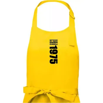 Kuchyňská zástěra Limited edition 1975 pruh - Dámská zástěra na vaření - Univerzální velikost ( Žlutá )