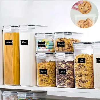 Dóza na potraviny NÁDOBY NA POTRAVINY S TĚSNÍCÍM VÍKEM KUCHYŇSKÝ SET 16 KS