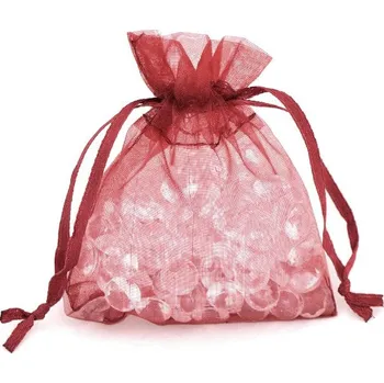 Dárková taška Paper Design Organza sáček 9x12cm bordo