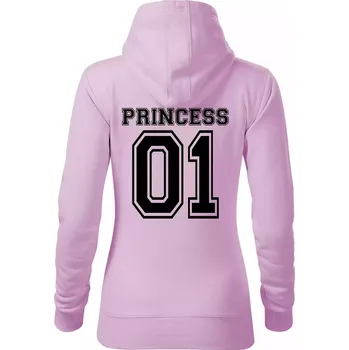 Dámská mikina Princess 01 - Mikina dámská Cape s kapucí - S ( Orchid )