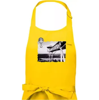 Kuchyňská zástěra Retro Hraniční vrch - Pánská zástěra na vaření - Univerzální velikost ( Žlutá )