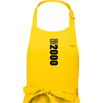 Kuchyňská zástěra Limited edition 2000 pruh - Dámská zástěra na vaření - Univerzální velikost ( Žlutá )