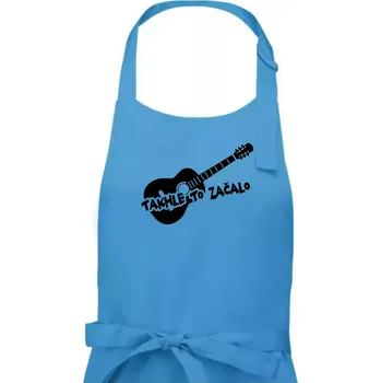 Kuchyňská zástěra Kytara, takhle to všechno začalo - Dámská zástěra na vaření - Univerzální velikost ( Světlý tyrkys )