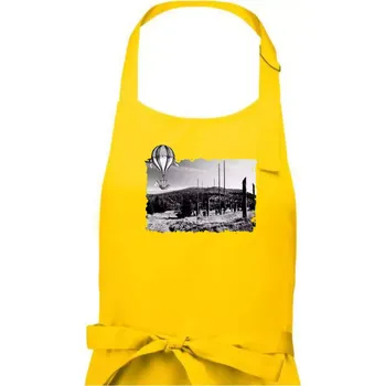 Kuchyňská zástěra Retro Blatný vrch - Dámská zástěra na vaření - Univerzální velikost ( Žlutá )