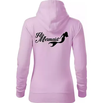 Dámská mikina His Mermaid - Mikina dámská Cape s kapucí - XS ( Orchid )