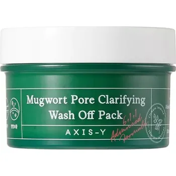 Pleťová maska Axis-y - Mugwort Pore Clarifying Wash Off Pack - Čisticí maska na obličej s pelyňkem - 100 ml