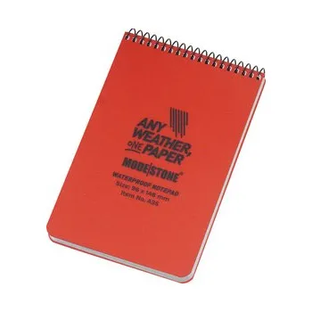 Set školních potřeb Modestone - Notes wodoodporny - 96 x 148 mm - 50 kartek - Czerwony - A35