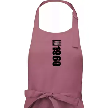 Kuchyňská zástěra Limited edition 1960 pruh - Pánská zástěra na vaření - Univerzální velikost ( Starorůžová )