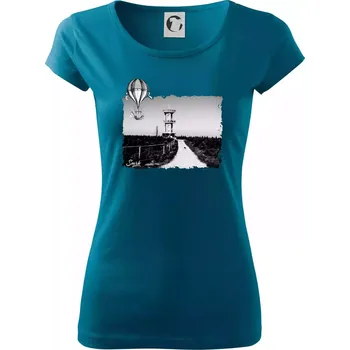 Retro Smrk - Dámské triko Pure - XL ( Petrolejová )
