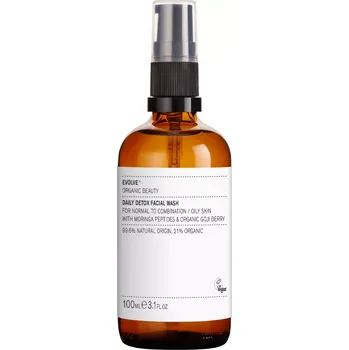 Pleťový krém Evolve Organic Beauty - Daily Detox Facial Wash - Jemný mycí gel na obličej - 100 ml