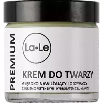 Pleťový krém La-Le - Hloubkově hydratační krém s dýňovým olejem - 60 ml