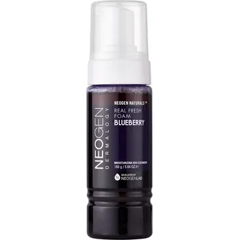 Pleťový krém Neogen - Real Fresh Blueberry - Čisticí pěna na obličej s extraktem z borůvek - 160 ml